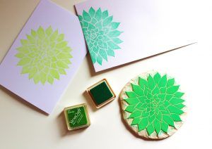 Stempel DIY, Stempel selber machen, kreativ mit Stempeln, Sukkulenten-Stempel