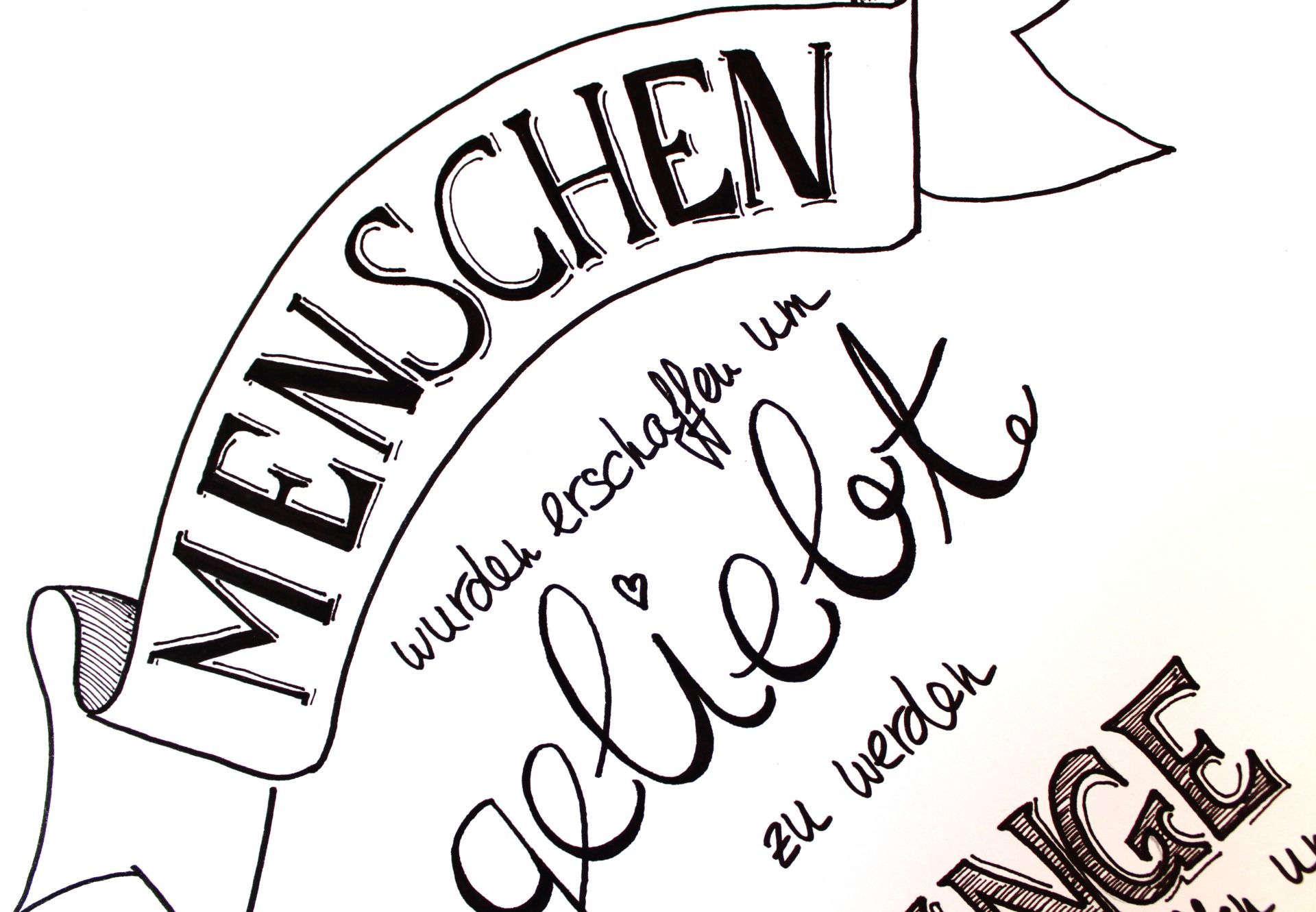 Sommerloch, Handlettering, DIY